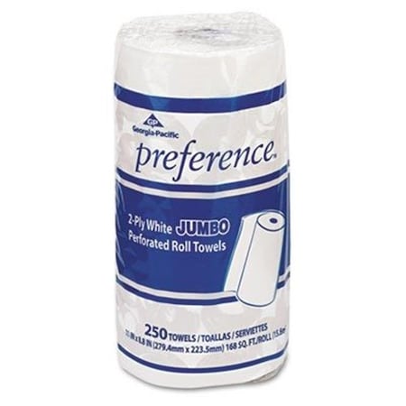 GEORGIA-PACIFIC Georgia Pacific 603-277 2 Ply Jumbo Perforated Roll Towels - White; 250 Sheets 603-277